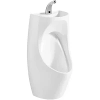 Писсуар с раковиной CeramaLux X573S подвесной, скрытый подвод воды, белый