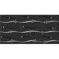 Декор Дефиле Неро Геометрия 20,1x40,5