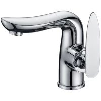Смеситель для раковины без донного клапана BelBagno Volturno VOL-LVM-CRM