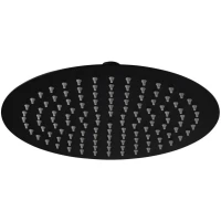 Верхний душ AQG Atlas R 11ATL0525R25 250 мм, черный матовый