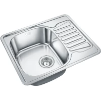 Кухонная мойка Emar 5848 58x48 см, полированная сталь