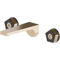 Смеситель для раковины Newform Park Limited Edition 69728E.62.093 встраиваемый, без донного клапана, золотой