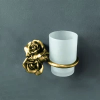 Стакан с держателем бронза Art&Max Rose AM-0914-B