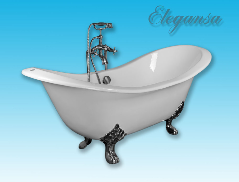 Чугунная ванна 182,9x78,5 см Elegansa Taiss Chrome H0000133