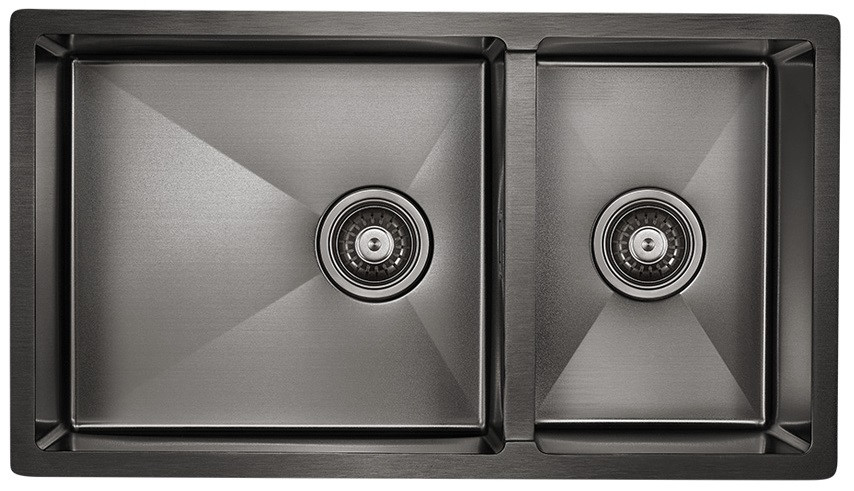 Кухонная мойка Paulmark Osser вороненая сталь PM527844-GM