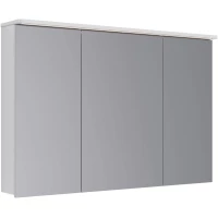Зеркальный шкаф 120x80 см белый глянец Lemark Zenon LM120ZS-Z