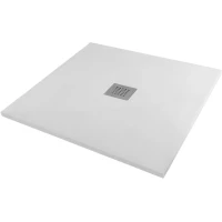 Душевой поддон Starohome Solid 28401560 100x100 см, из литьевого мрамора, квадратный, белый матовый