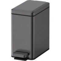 Мусорное ведро Raglo R361.606.09 6л, с педалью, графит матовый