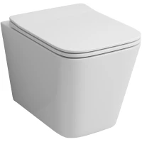 Унитаз подвесной Grossman GR-4441S безободковый, с сиденьем микролифт, белый