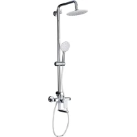 Душевая система Gappo G2419-8 230 мм, со смесителем, хром/белый