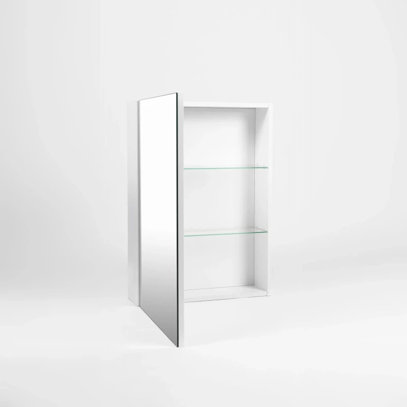 Зеркальный шкаф 50x70 см белый L/R Viant Куба VKUB50-ZSH