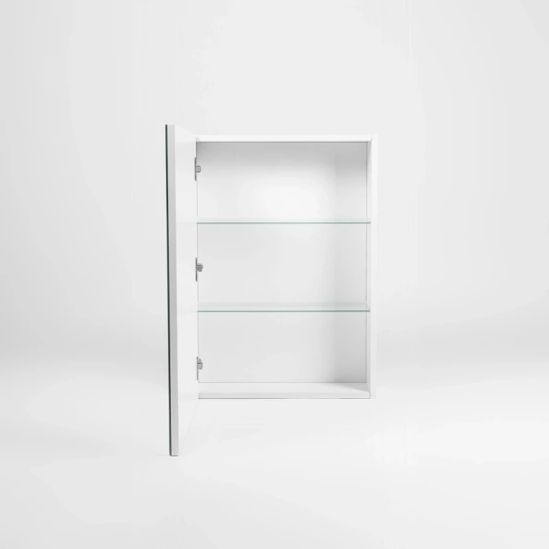 Зеркальный шкаф 50x70 см белый L/R Viant Куба VKUB50-ZSH