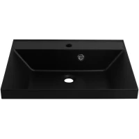 Раковина BelBagno BB600/450-LV-ART-AST-NERO 60x45 см, накладная, черный матовый