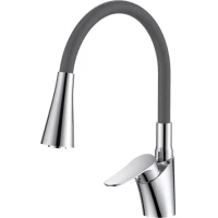 Смеситель для кухни Voda K19 с гибким изливом, хром