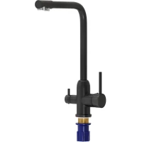 Смеситель для кухни Aringa Гранде AR02016BL с подключением к фильтру, черный матовый