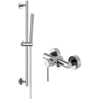 Смеситель для душа Aquatek Европа AQ1332CR с душевым гарнитуром, хром