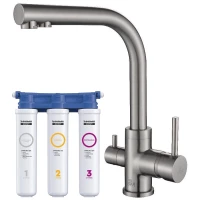 Смеситель для кухни с фильтром Paulmark Essen Es213011-NI + H851P00