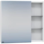 Изображение товара зеркальный шкаф 70x73 см белый глянец r/l санта дублин 123005