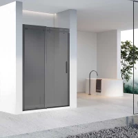 Душевая дверь Vincea Como-N VDS-4CN130CGB 130 см, профиль черный матовый, стекло тонированное