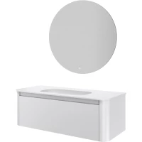 Комплект мебели Armadi Art Voi Matt White 782-120-MW + 786-120-MW без отв. + 545-100 122 см, подвесной, белый матовый