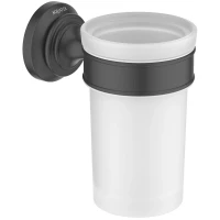 Стакан для зубных щеток Aquatek Классик AQ4527MB настенный, черный матовый