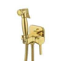 Гигиенический душ Lemark Solo LM7165G со смесителем, золотой