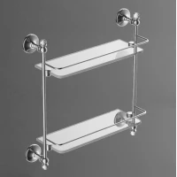 Полка стеклянная 45,7 см Art&Max Antic Crystal AM-E-2682BSJ-Cr