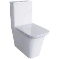 Унитаз-компакт Grossman GR-4468S безободковый, с сиденьем микролифт, белый