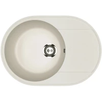 Кухонная мойка Practik PR-M-610-001 61x47 см, белый камень