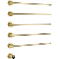 Полотенцесушитель электрический Wonzon & Woghand Dortmund WW-A365-BG 670x584, встраиваемый, МЭМ левый/правый, золотой матовый