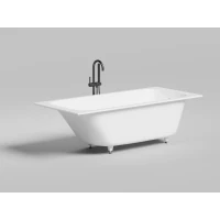 Ванна из литьевого мрамора Salini S-Sense Orlanda Kit 102112M 180x80 см, белый матовый