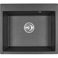Кухонная мойка Granula 6001, ЧЁРНЫЙ 60x52 см, черный