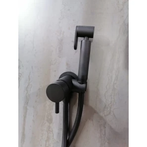 Изображение товара гигиенический душ boheme uno 467-b со смесителем, черный матовый