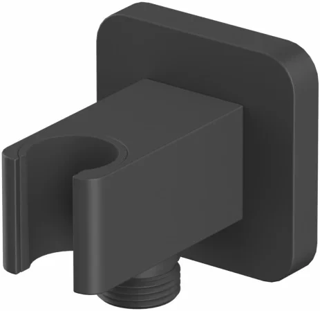 

Подключение для душевого шланга с держателем Whitecross X X1005BL черный матовый