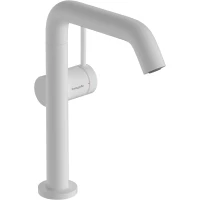 Смеситель для раковины Hansgrohe Tecturis S 73364700 CoolStart, с донным клапаном, белый матовый