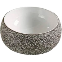 Раковина-чаша CeramaLux 78217 41x41 см, накладная, белый/серый