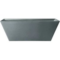 Ванна из литьевого мрамора AltroBagno Francesca AltroBagnoFrancesca090102GraniteGray 170x75 см, отдельностоящая, серый гранит