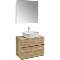 Комплект мебели дуб эльвезия 74,5 см Акватон Либерти 1A279501LYC70 + 1A281003LYC70 + 1WH501709 + 1A267202LH010