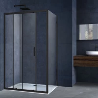 Душевой уголок 120x90 см Vincea Alpha VSR-3AL9012CLB прозрачное