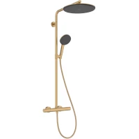 Душевая система Hansgrohe Raindance Alive S 24594140 300 мм, с термостатом, бронза