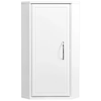 Шкаф угловой одностворчатый подвесной 30x70 см белый глянец/белый матовый Stella Polar Концепт SP-00000142