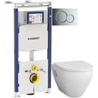 Комплект подвесной унитаз Am.Pm Spirit 2.0 C701738WH + C707857WH + система инсталляции Geberit 111.362.00.5 + 115.770.21.5