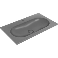 Раковина Vincea Welle VCB-4H800G 80x48 см, накладная, серый шелк