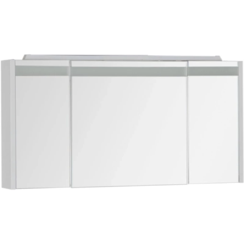 Зеркальный шкаф 119x60 см с подсветкой белый Aquanet Лайн 00164935