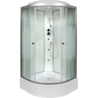 Душевая кабина 100x100x215 см Deto L710GM+EL интимато