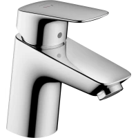 Смеситель для раковины Hansgrohe Logis 71075000 CoolStart, с донным клапаном, хром