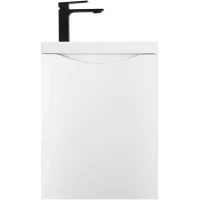 Тумба под раковину Art&Max Liberty Liberty-500-1D-SO-BL-L 50 см L, подвесная, белый глянец