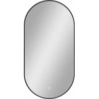 Зеркало Reflexion Arabica RF5020AR 45x90 см, с LED-подсветкой, сенсорным выключателем, диммером, черный