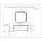 Комплект мебели белый глянец/хром 91 см Opadiris Ибица - 12