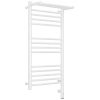 Полотенцесушитель электрический 800x400 белый глянец МЭМ правый Сунержа Богема с полкой 3.0 12-5807-8040